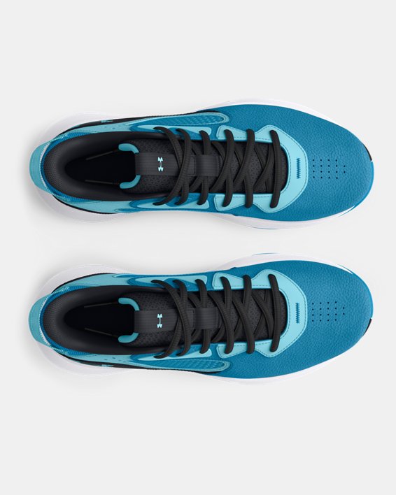 Unisex UA Lockdown 6 Basketball Shoes, Blue, pdpMainDesktop image number 2